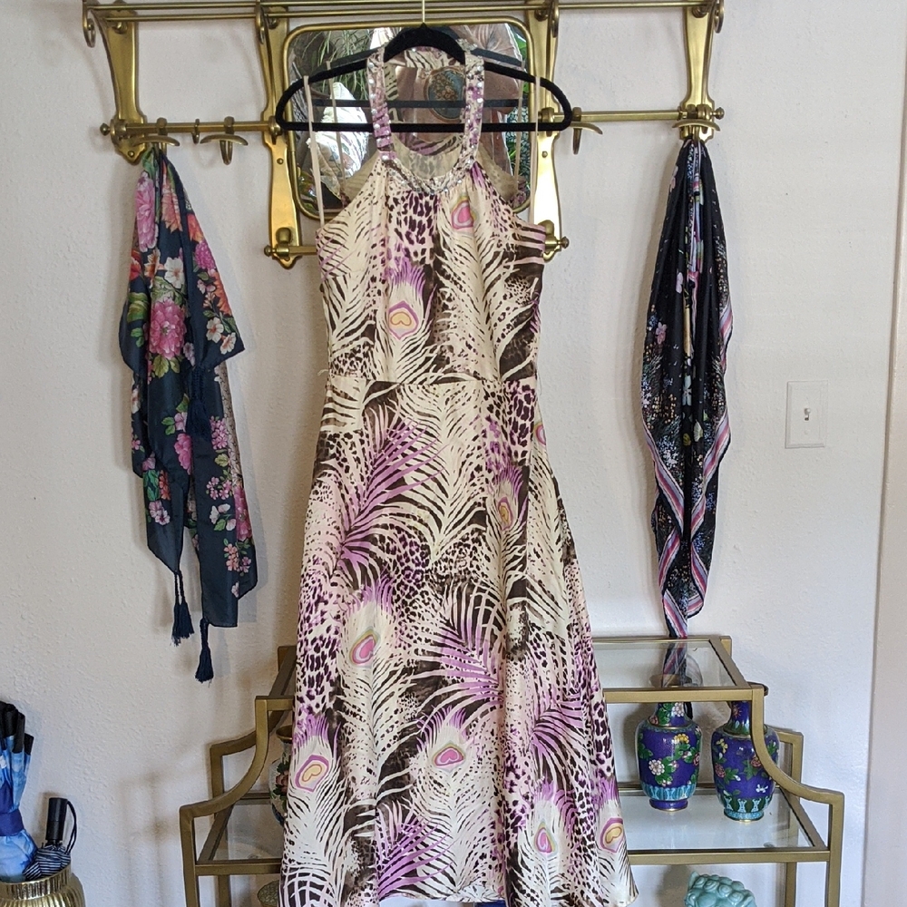 WD NY Silk Halter Neck Dress
